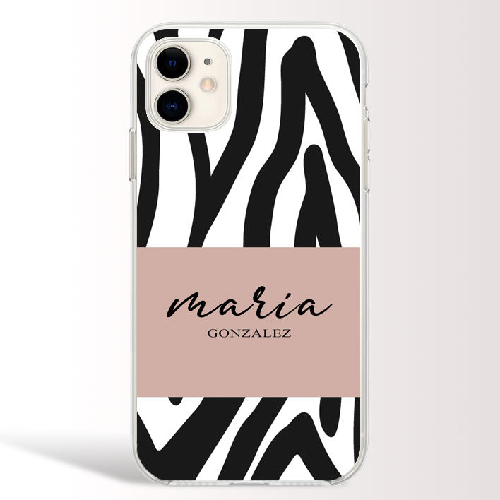 Funda Animal Print Cebra Personalizada