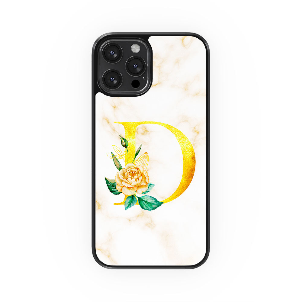 Funda Marmol Efecto Cristal Personalizada Inicial