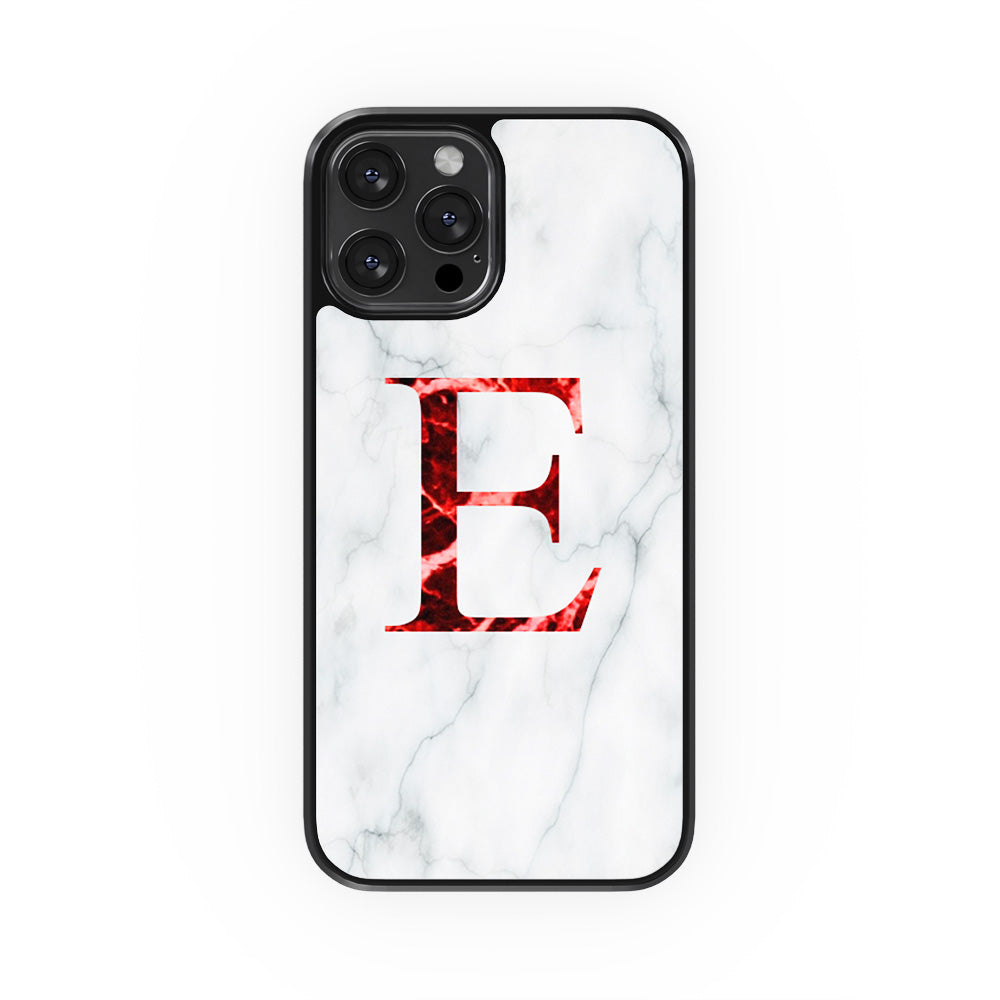 Funda Marmol Efecto Cristal Personalizada Inicial