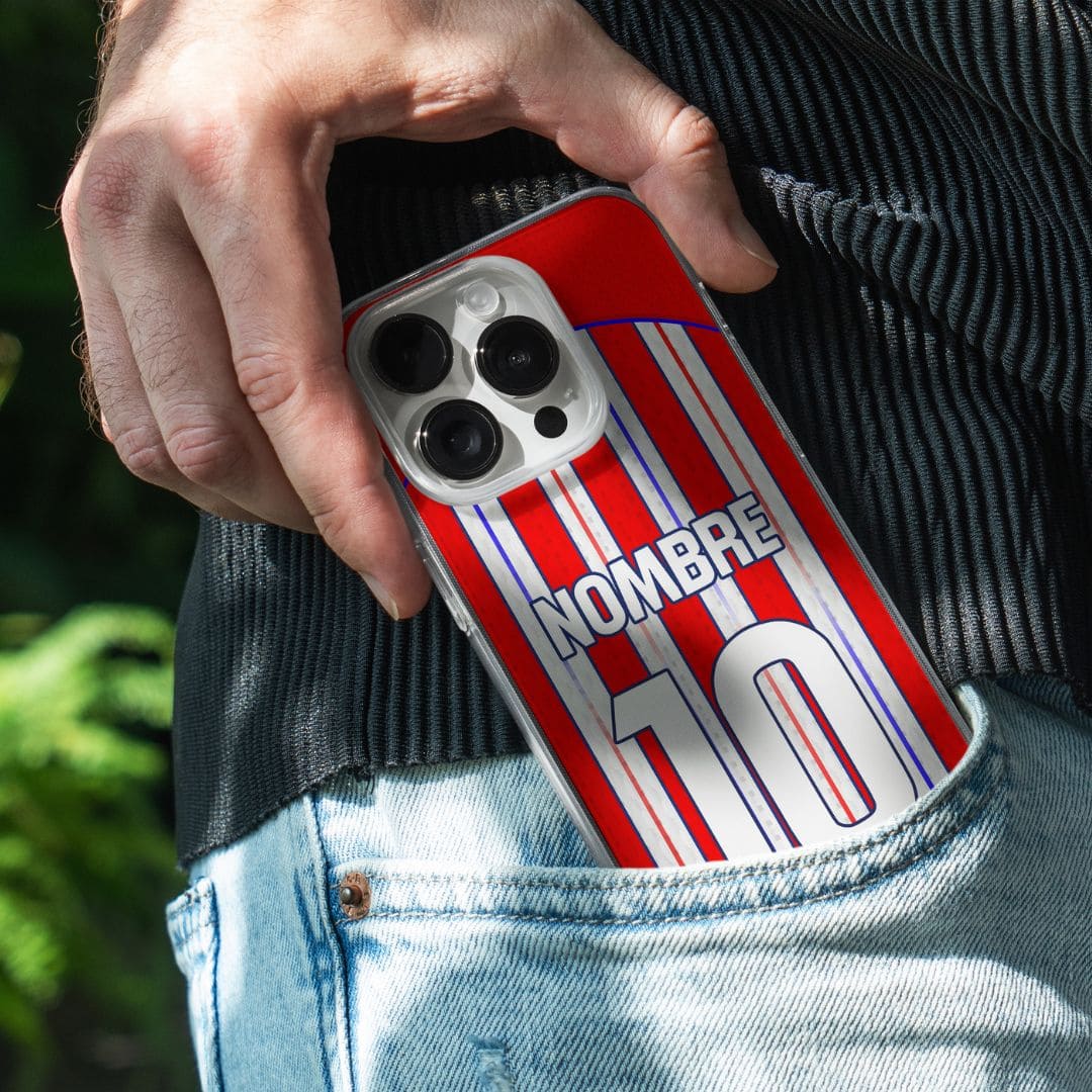 funda para movil atletico de madrid camiseta personalizada