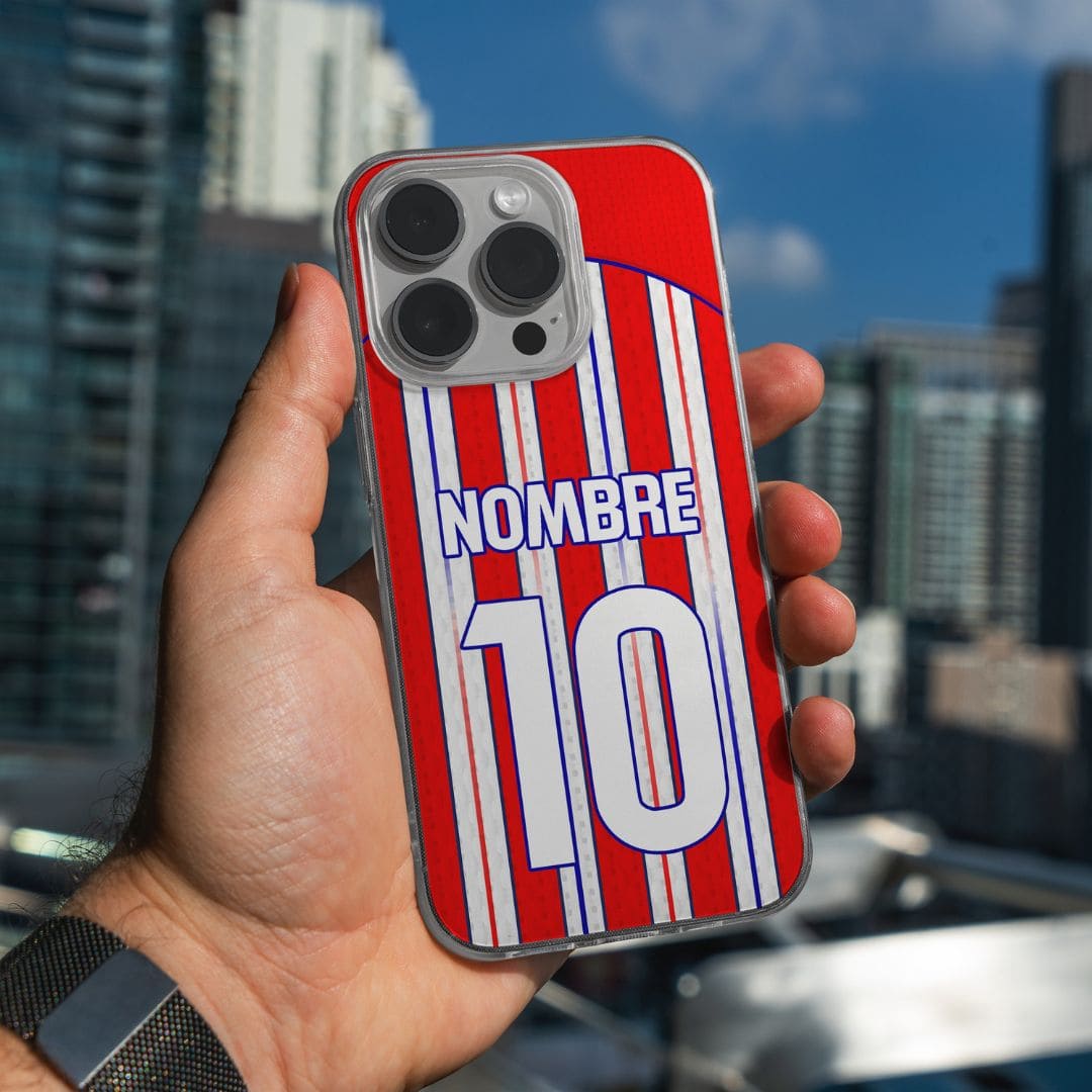 funda para movil atletico de madrid camiseta personalizada