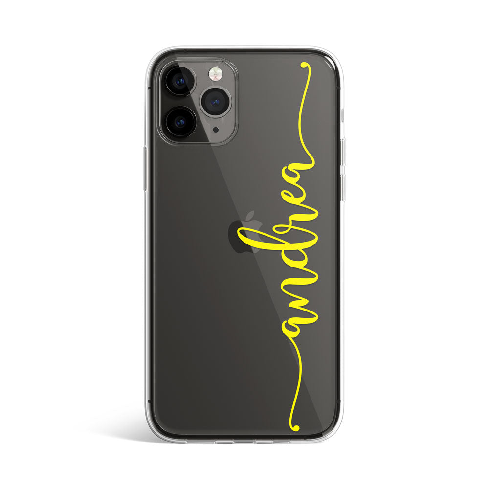 Funda Lineas Nombre Personalizada Transparente