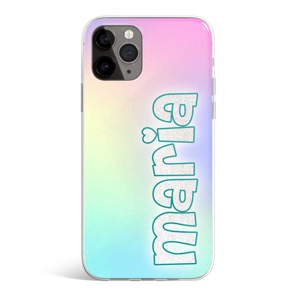 Plano de fundo personalizado do nome do gradiente de maiúsculas e minúsculas