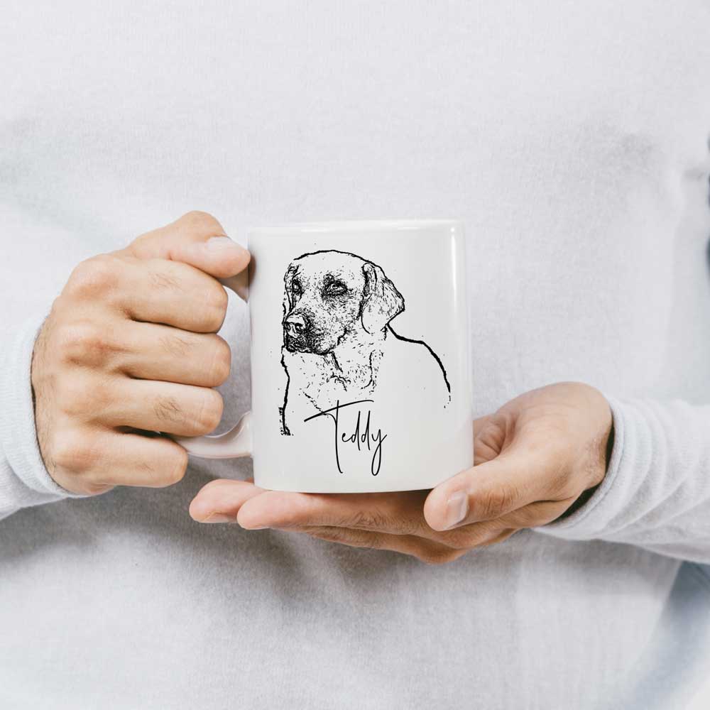 Taza Mascotas Dibujadas Personalizadas