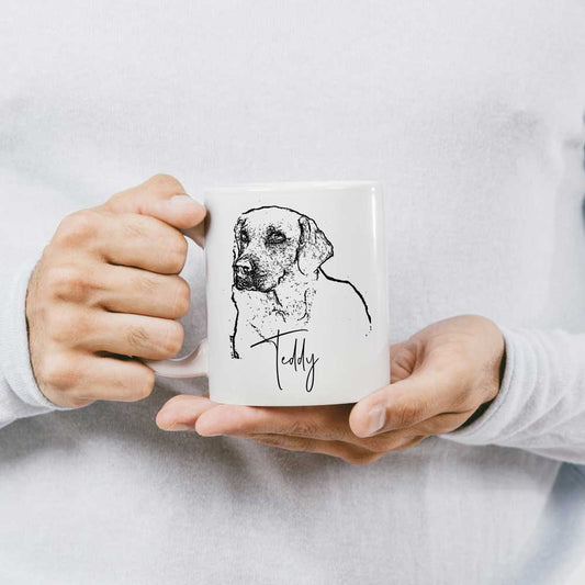 Taza Mascotas Dibujadas Personalizadas