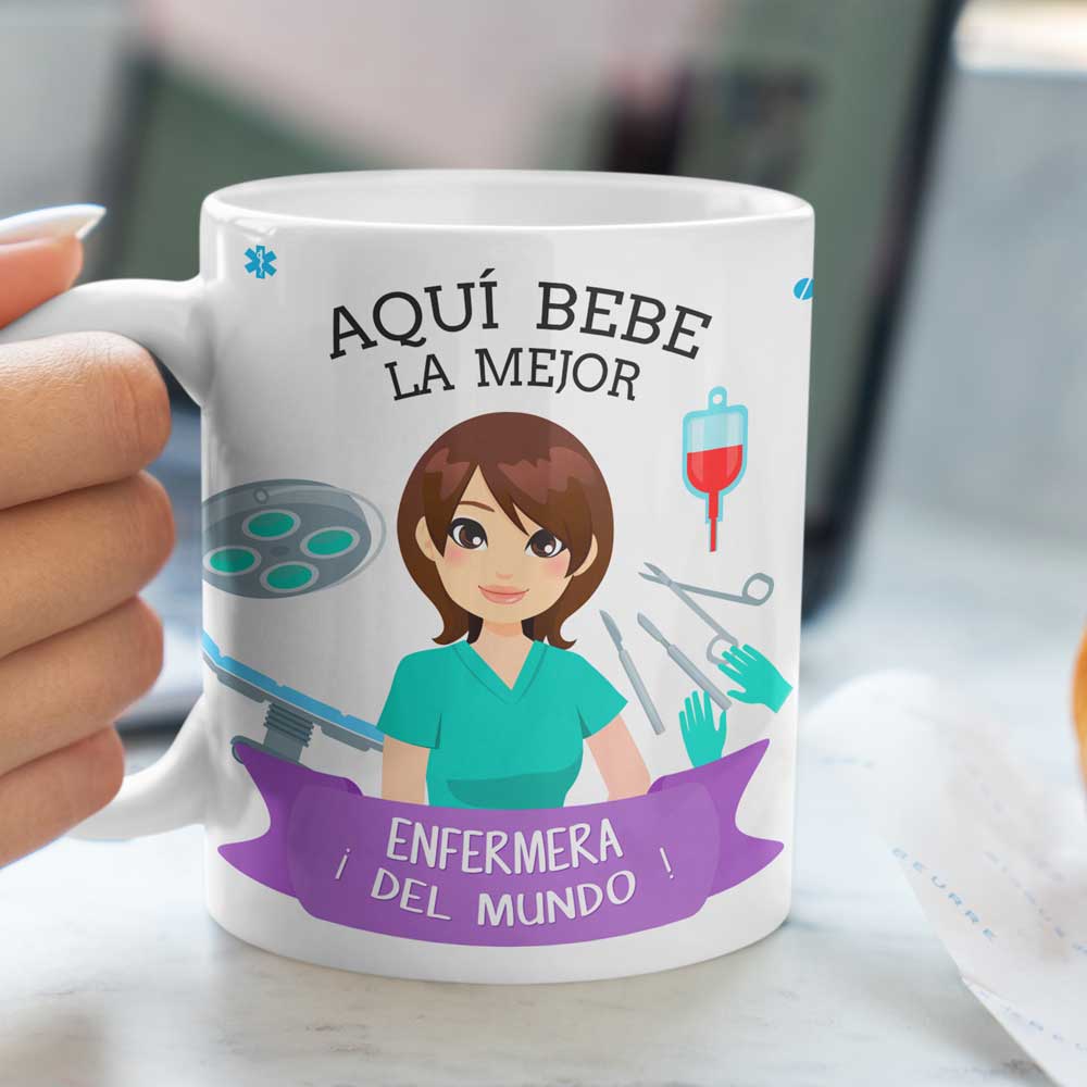 Taza Enfermera Profesiones Personalizada