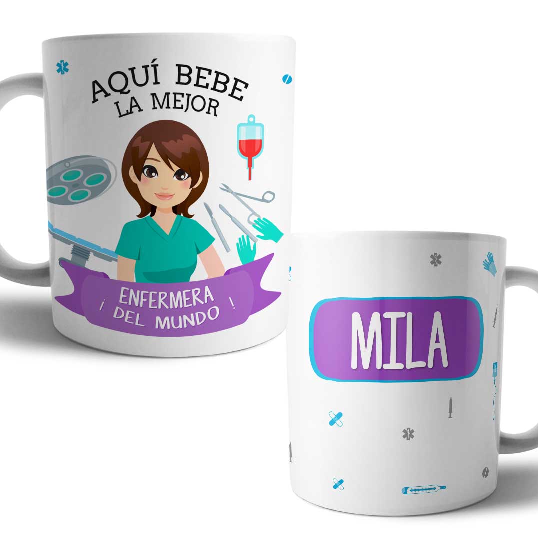 Taza Enfermera Profesiones Personalizada