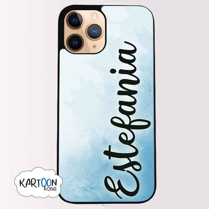 Funda Personalizada Acuarela Nombre Fondo
