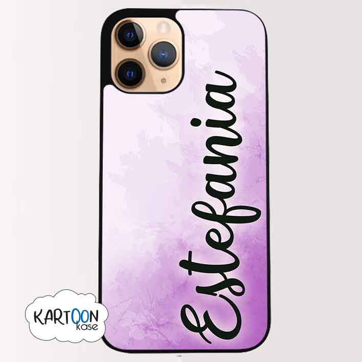 Funda Personalizada Acuarela Nombre Fondo