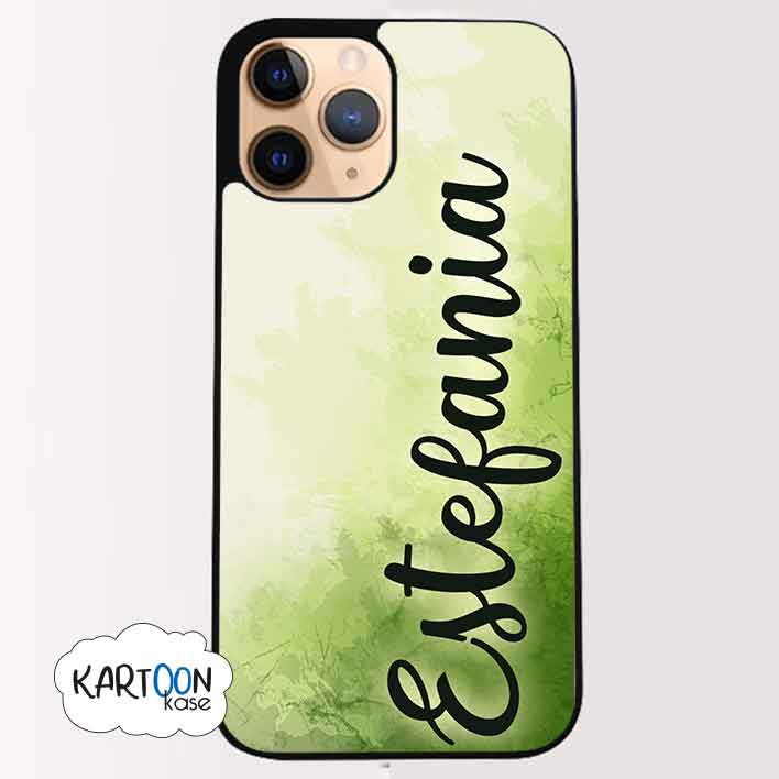 Funda Personalizada Acuarela Nombre Fondo