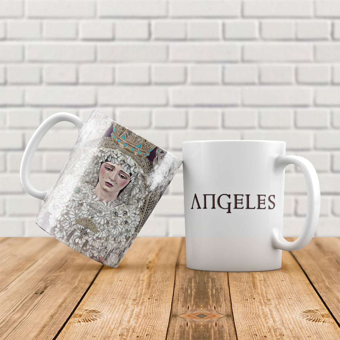 Taza Cofrade Angeles Los Negritos Tinta