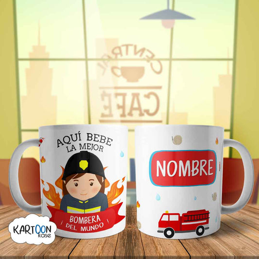 Caneca Profissões de Bombeiro