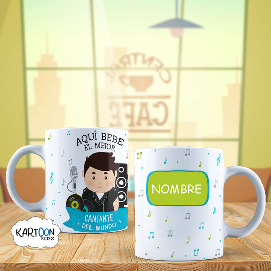 Taza Cantante Hombre Profesiones