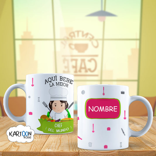 Taza Chef Cocinera Profesiones