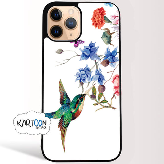 Capa de flores florais para colibris