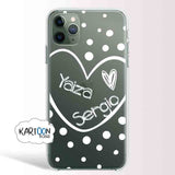 Funda Personalizada Corazon Nombres