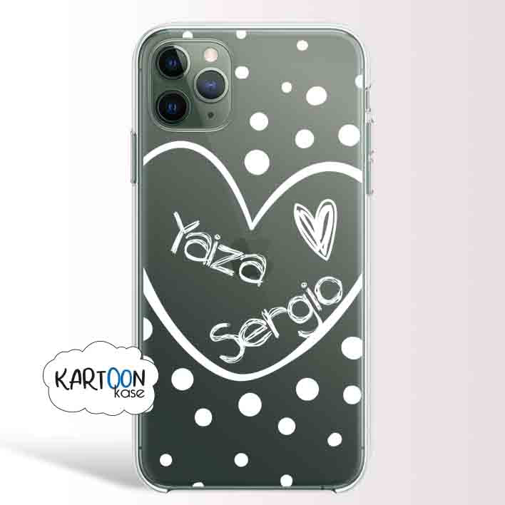 Funda Personalizada Corazon Nombres