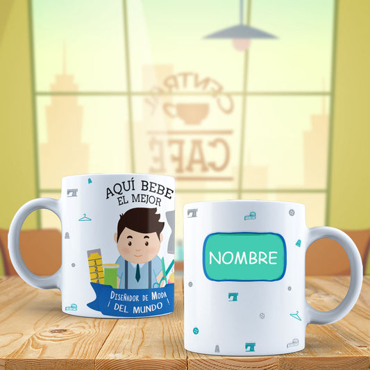 Caneca Profissões de Designer de Moda