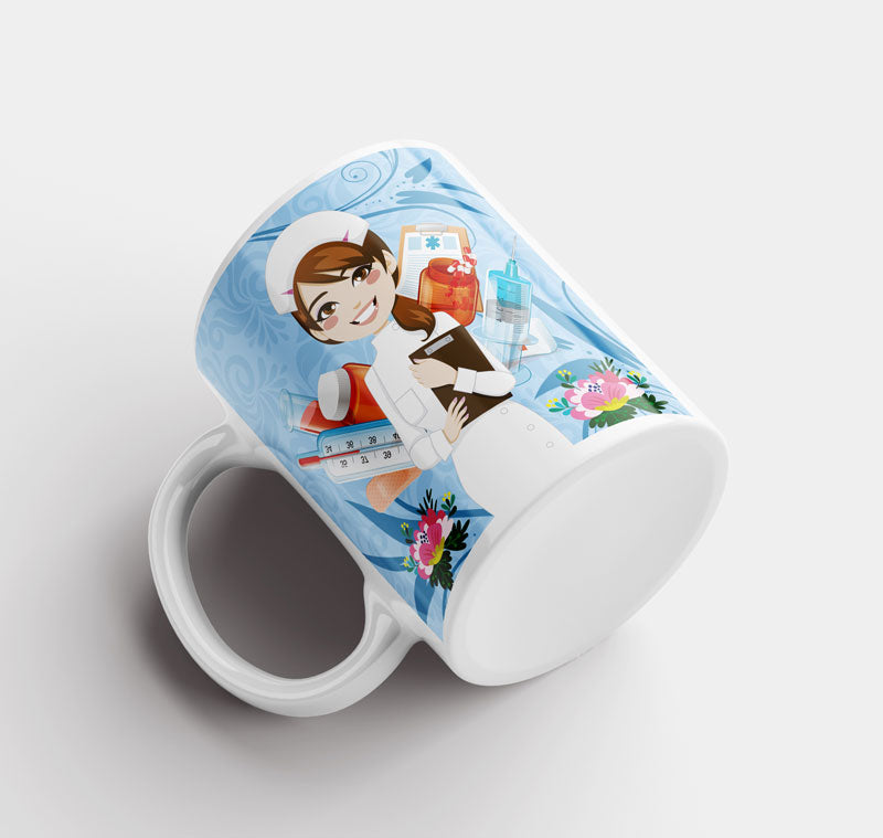 Taza Enfermera Profesiones Completa