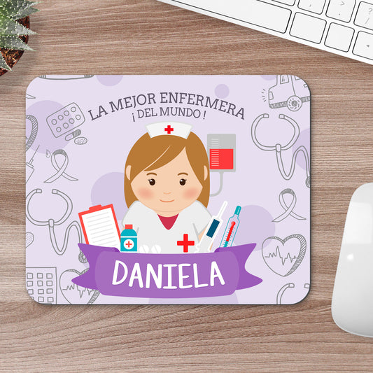 Mouse Pad Enfermeiro Personalizado 22 x 18 cm