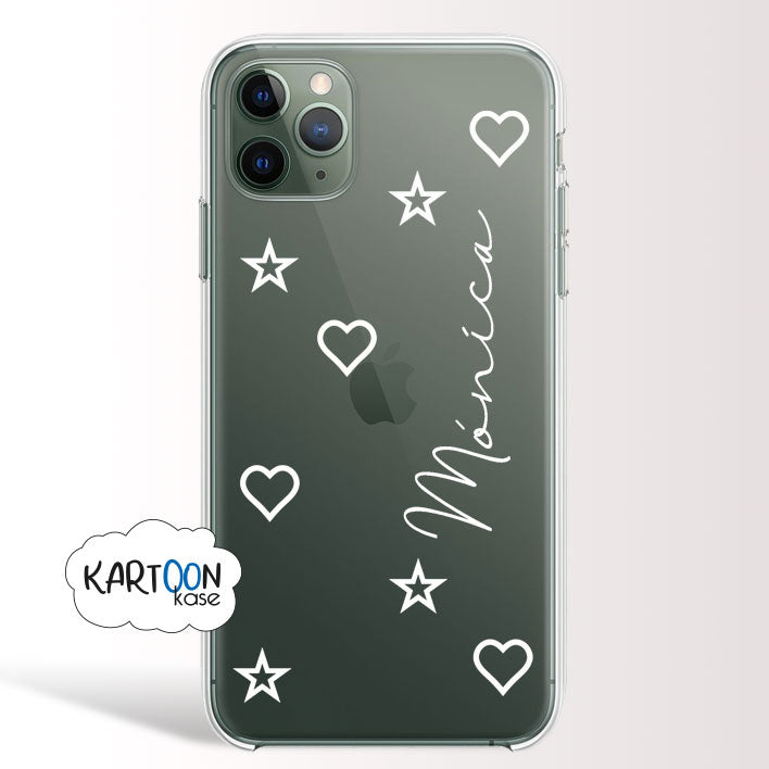 Funda Estrellas Corazon Personalizada