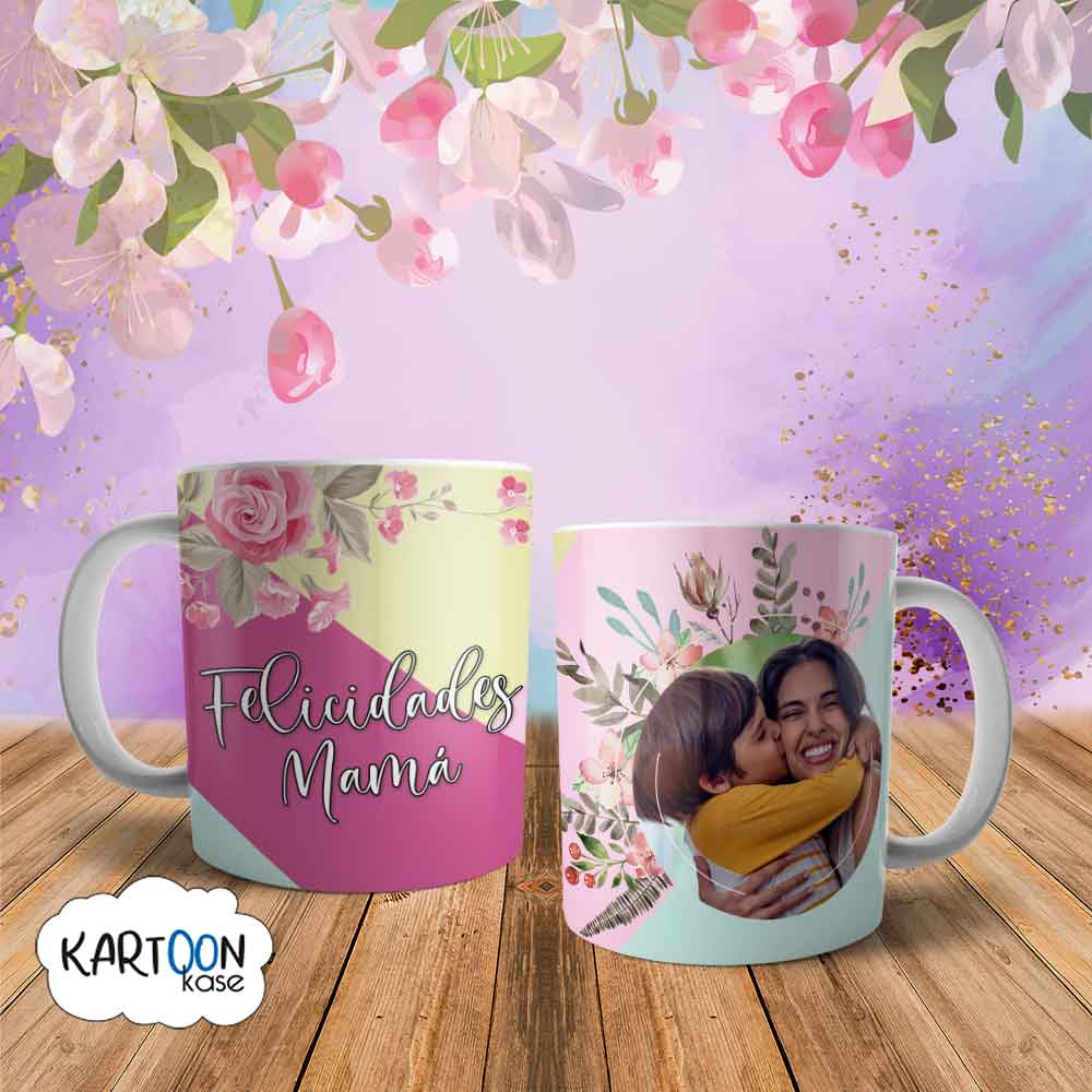 Taza Felicidades Mamá Celebraciones