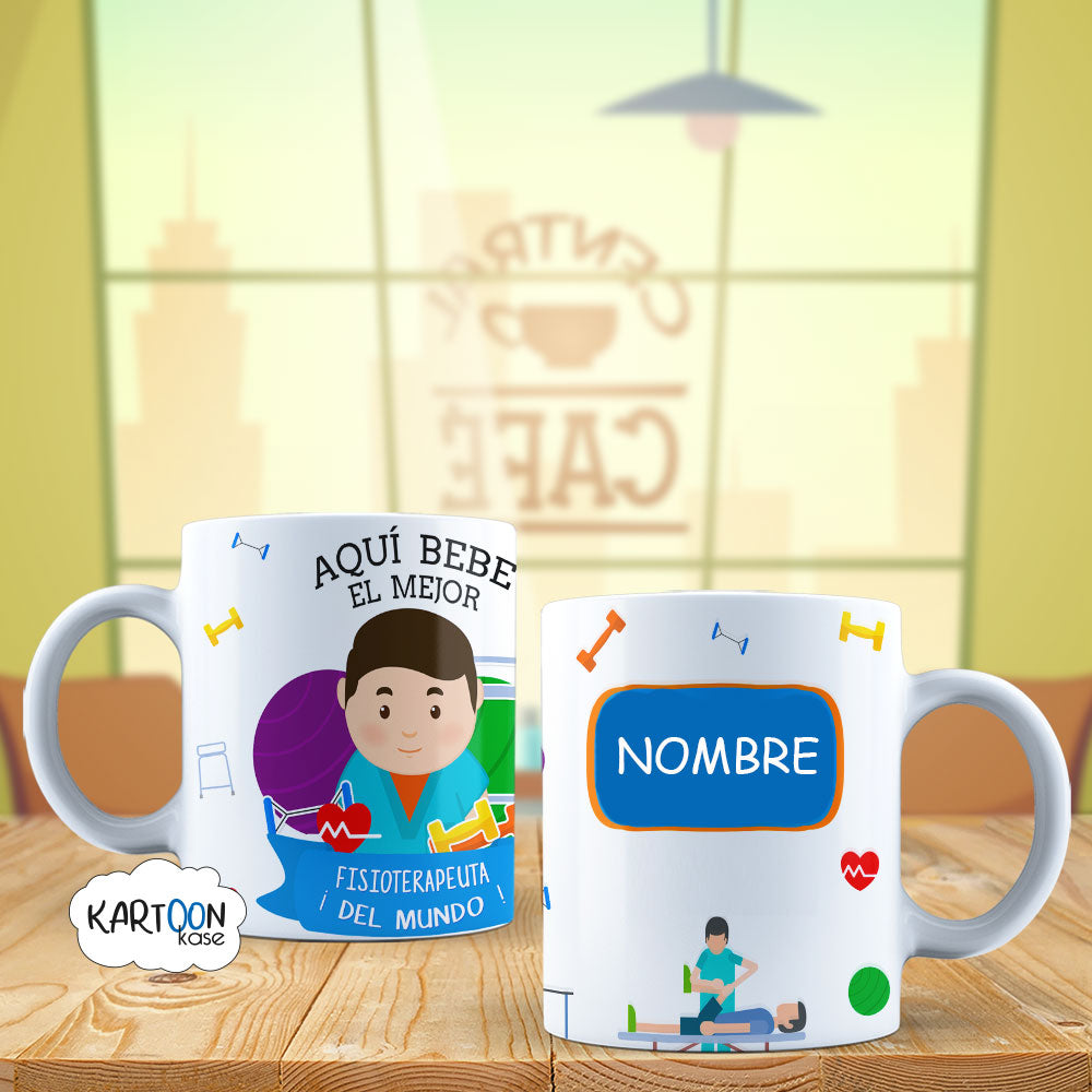 Taza Fisioterapeuta Hombre Profesiones