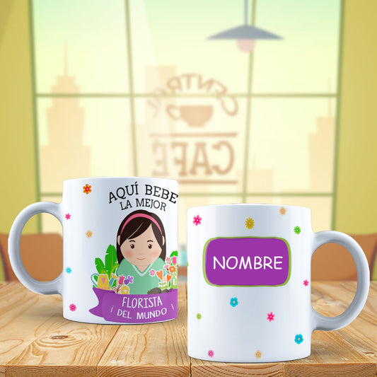 Taza Florista Profesiones