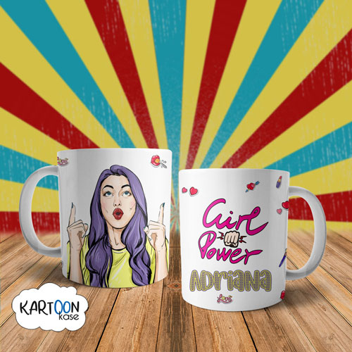 Taza Girl Power Dedos