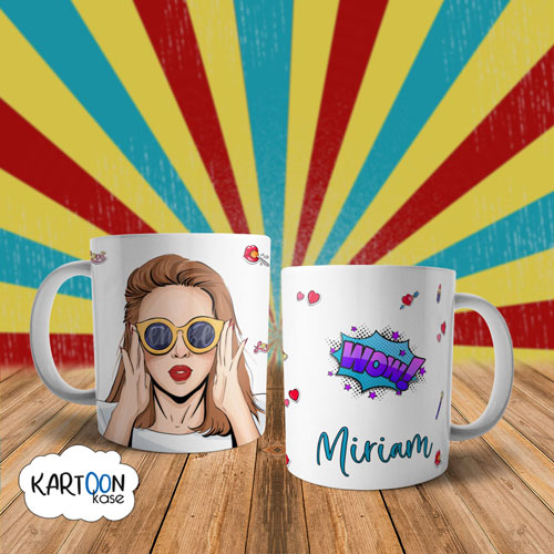 Taza Girl Power Gafas