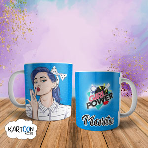 Taza Pop Art Beso Girl Power