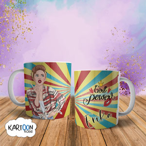 Taza Pop Art Camisa Girl Power