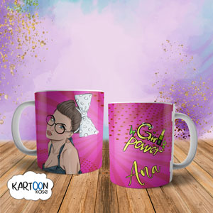 Taza Pop Art Lazo Girl Power