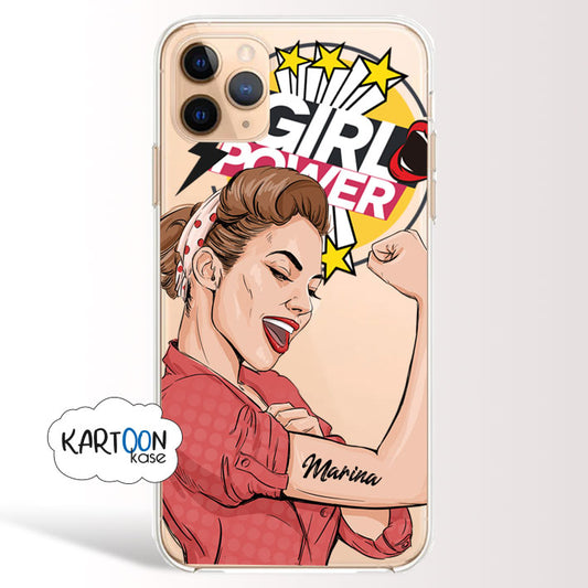 Funda Personalizada Woman Vintage Girl Power