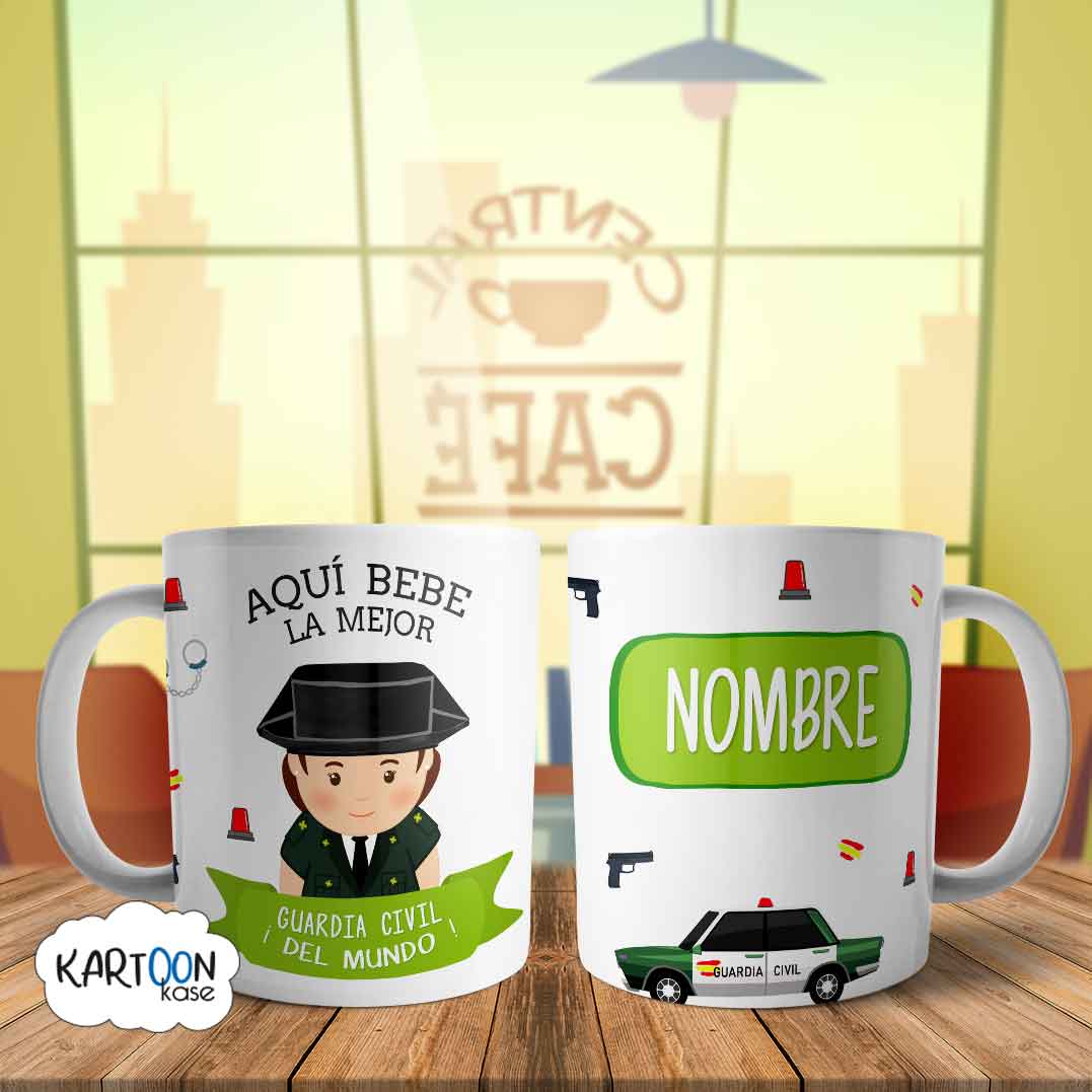 Taza Guardia Civil Mujer Profesiones