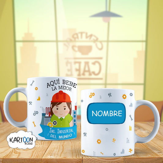 Caneca Profissões de Engenheiro Industrial