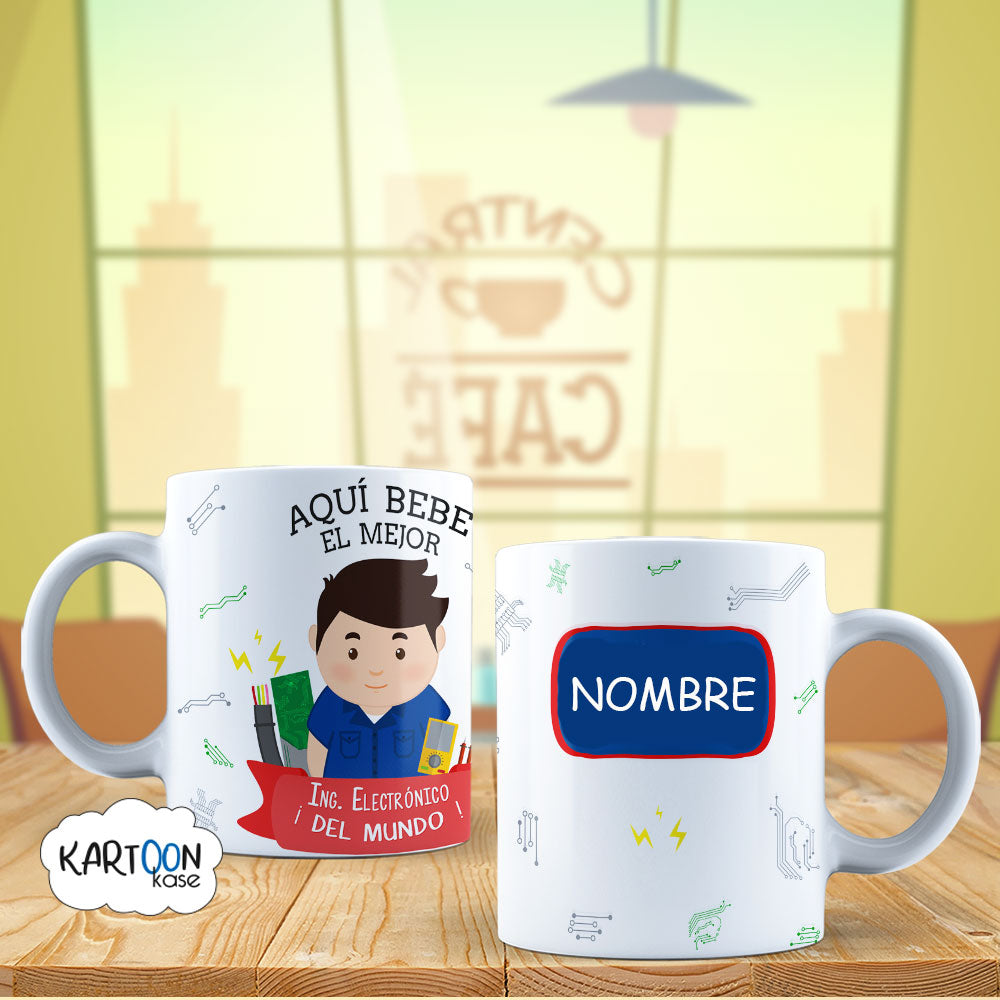 Taza Ingeniero Electronico Profesiones