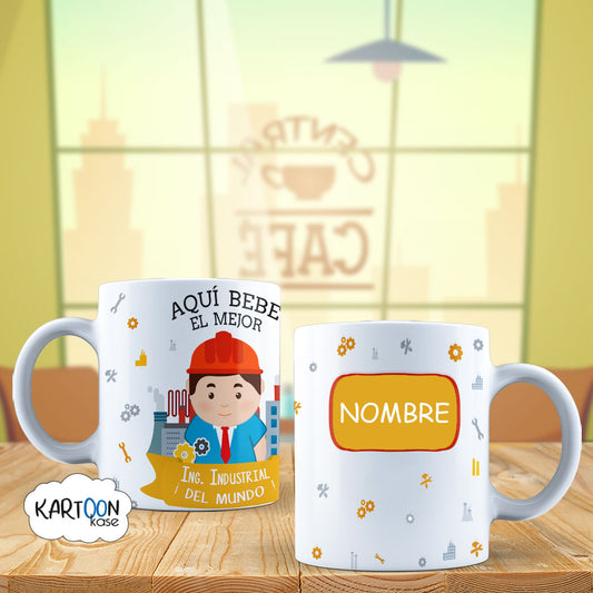 Caneca Profissões de Engenheiro Industrial