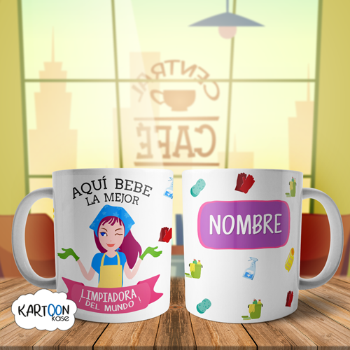 Taza Limpiadora Profesiones