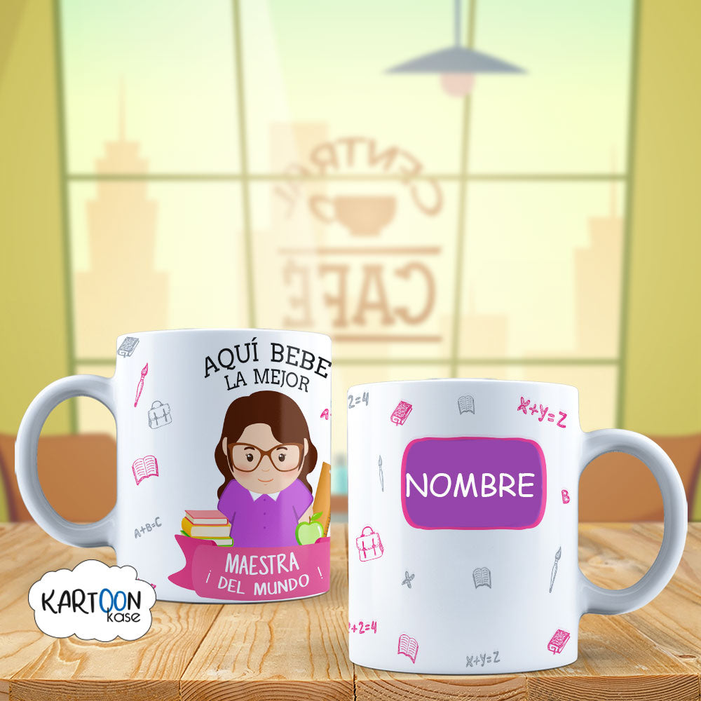 Taza Maestra Profesora Profesiones