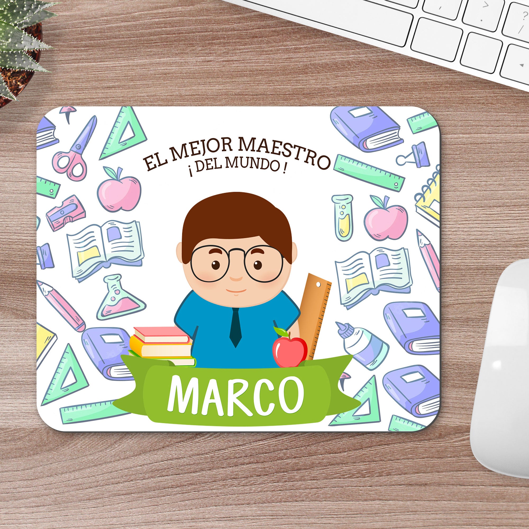 Alfombrilla Maestro para Ratón Personalizado 22 x 18 cm