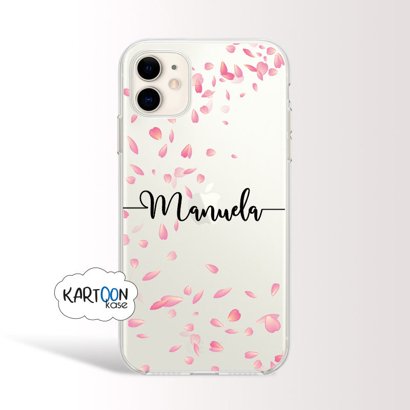 Funda Personalizada Nombre Petalos