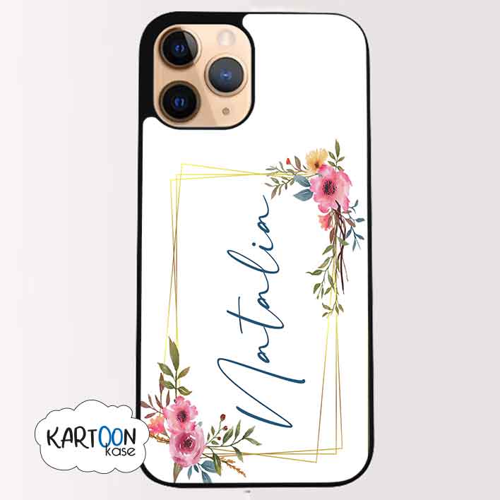 Funda Personalizada Marco Flores Nombre Fondo