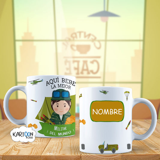 Caneca Militar Mulheres Profissões