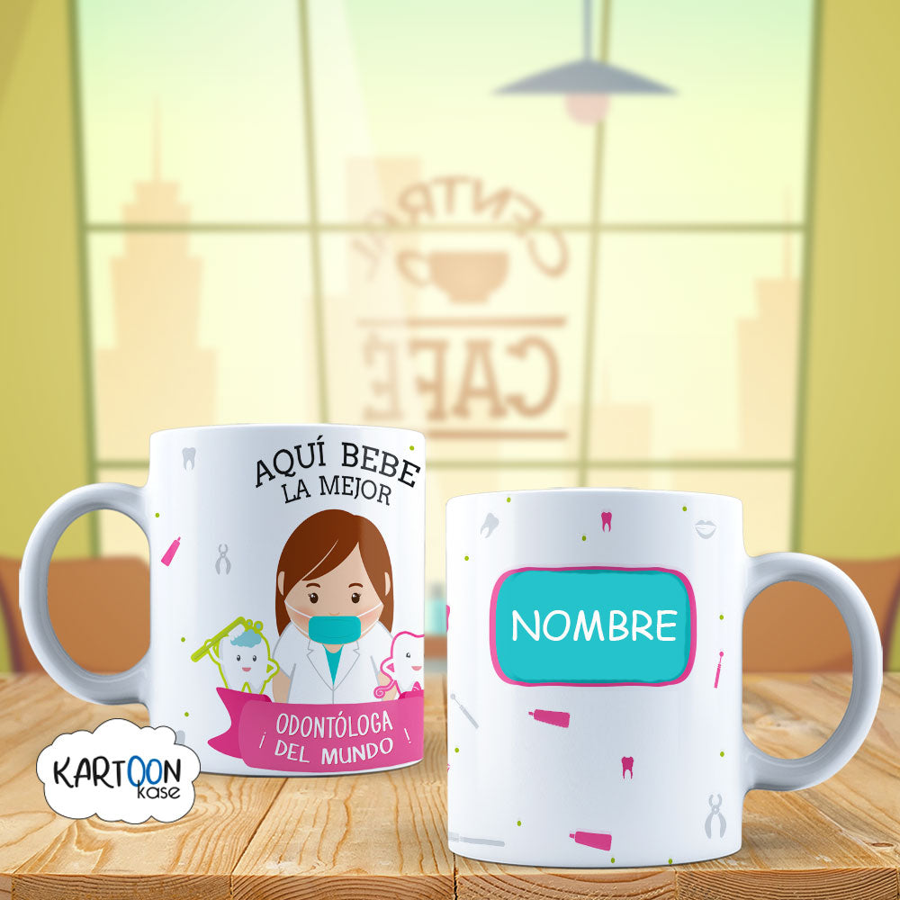 Taza Odontologa Dentista Profesiones