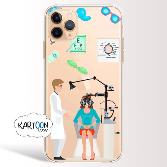 Optometrista Oftalmologista Homem Profissões Cover