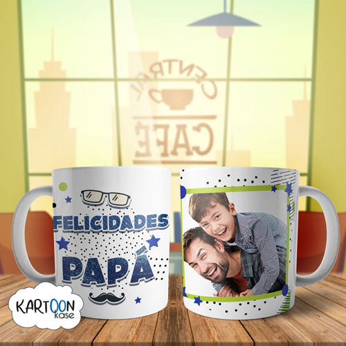 Taza Felicidades Papa Foto 1 Celebraciones