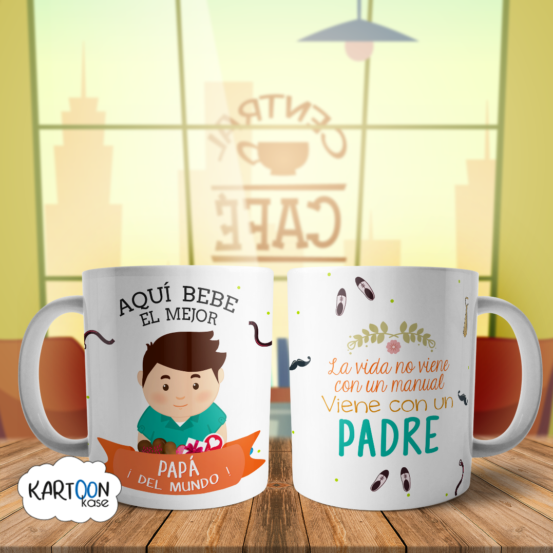 Taza El Mejor Papa Del Mundo Celebraciones