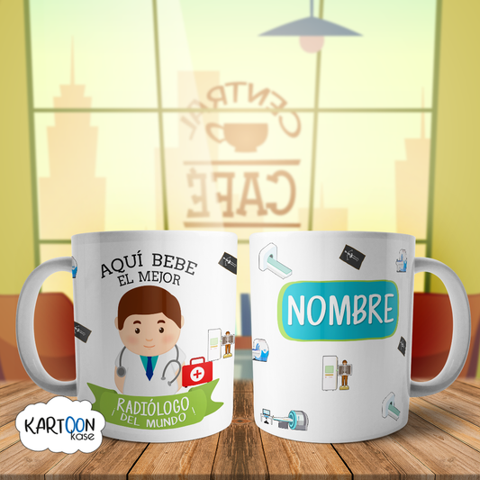 Caneca das profissões do radiologista