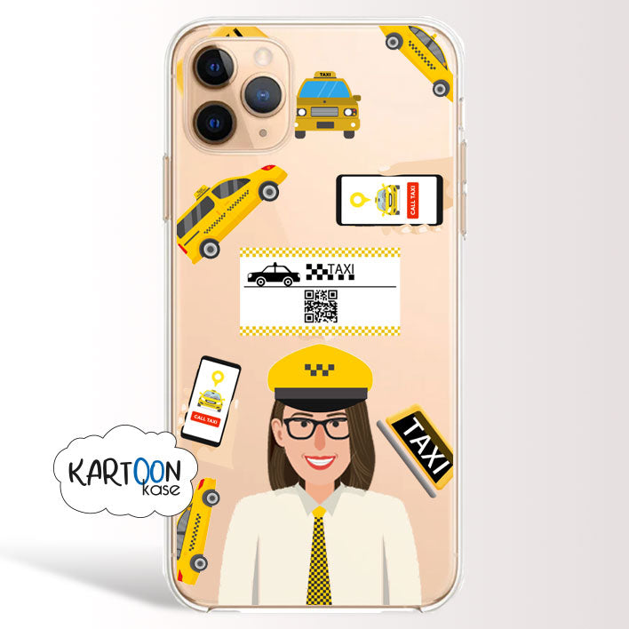 Cover Taxi Driver Woman Profissões